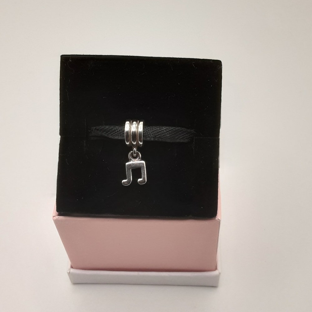 Authentic Pandora Music Note Dangle Charm - Excellent Used Condition